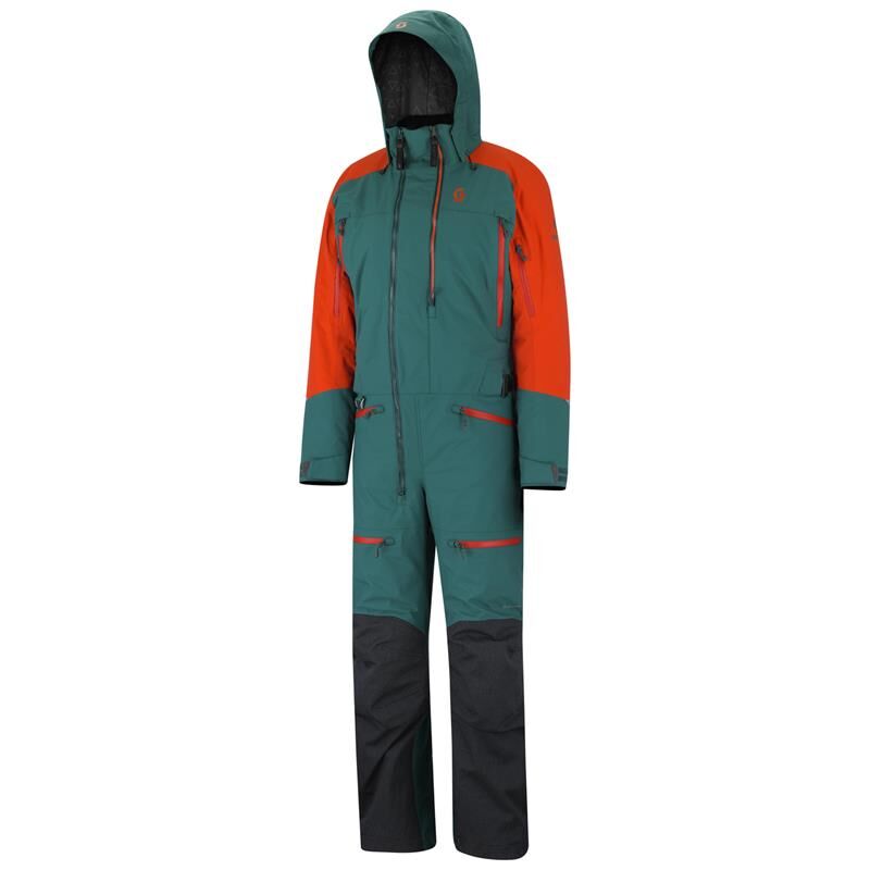 Scott Ds-I Monosuit Sjøgrønn/orange, 2xl Dryosphere 2l, Termisk Fôring 80g   2XL