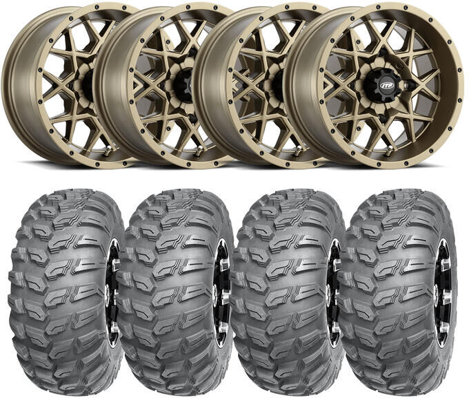 Hjulpakke 61 - Can-Am 4x4 - 26"/14" Wanda P3035, Itp Hurricane - Bronse   26" Dekk og 14" Felg