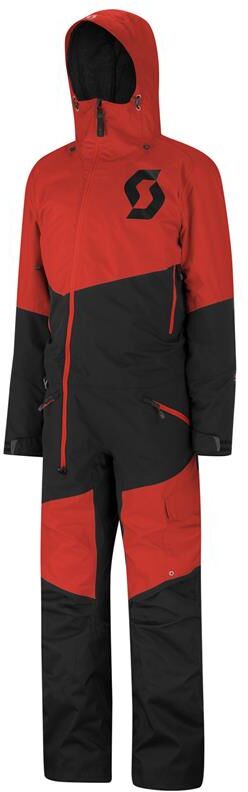 Scott Back-X Monosuit - Sort/rød, 2xl Enkel, Prisgunstig Monosuit Med Seler   2XL