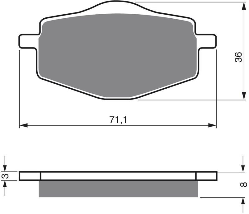 Goldfren Bremseklosser - Beta/yamaha+ Klosser Front