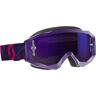 Scott Hustle X Chrome Motocross Goglepurpurowy