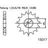 Esjot Pinion 15 Zębów Stal 428 Pak (1/2x5/16)