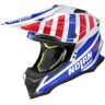 Nolan N53 Cliffjumper Kask Motocrossowybiały Czerwony Niebieski