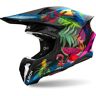 Airoh Twist 3 Amazonia Kask Motocrossowyczarny Wielobarwny