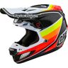 Troy Lee Designs Se5 Carbon Reverb Mips Kask Motocrossowyczarny Biały Czerwony