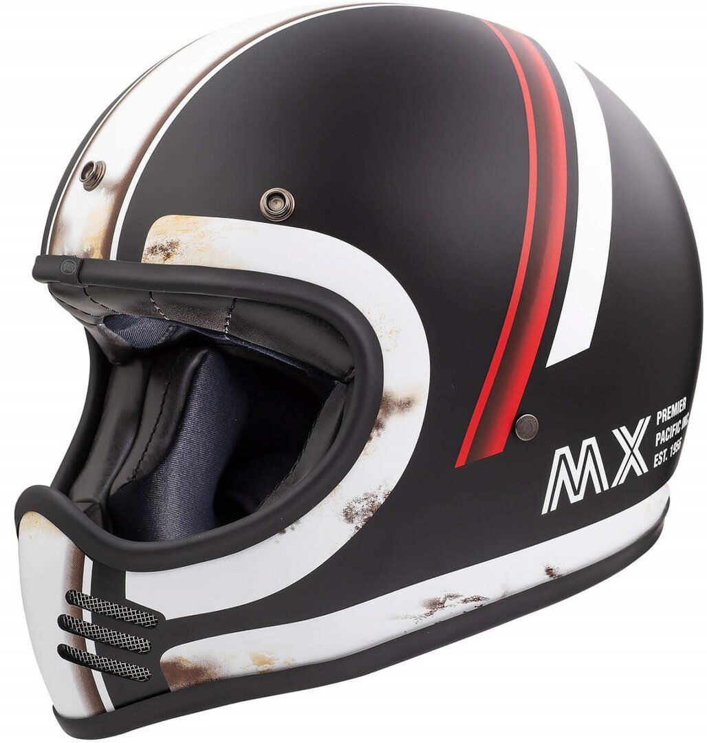 Premier Trophy Mx Do 92 O.S Bm Motocross Helmet Kask Motocrossowyczarny Biały Czerwony
