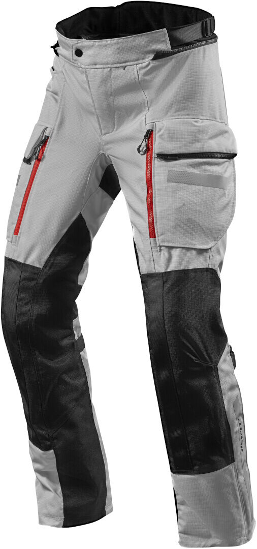 Zdjęcia - Odzież motocyklowa Revit Sand 4 H2o Spodnie Tekstylne Motocykloweczarny Srebrny 