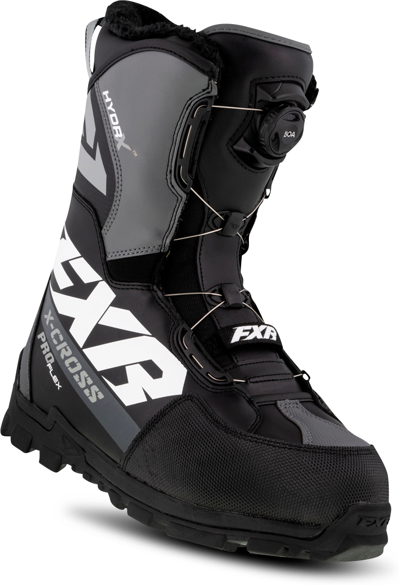 FXR X-Cross Pro Flex BOA Snöskoterkängor Svart-Vit