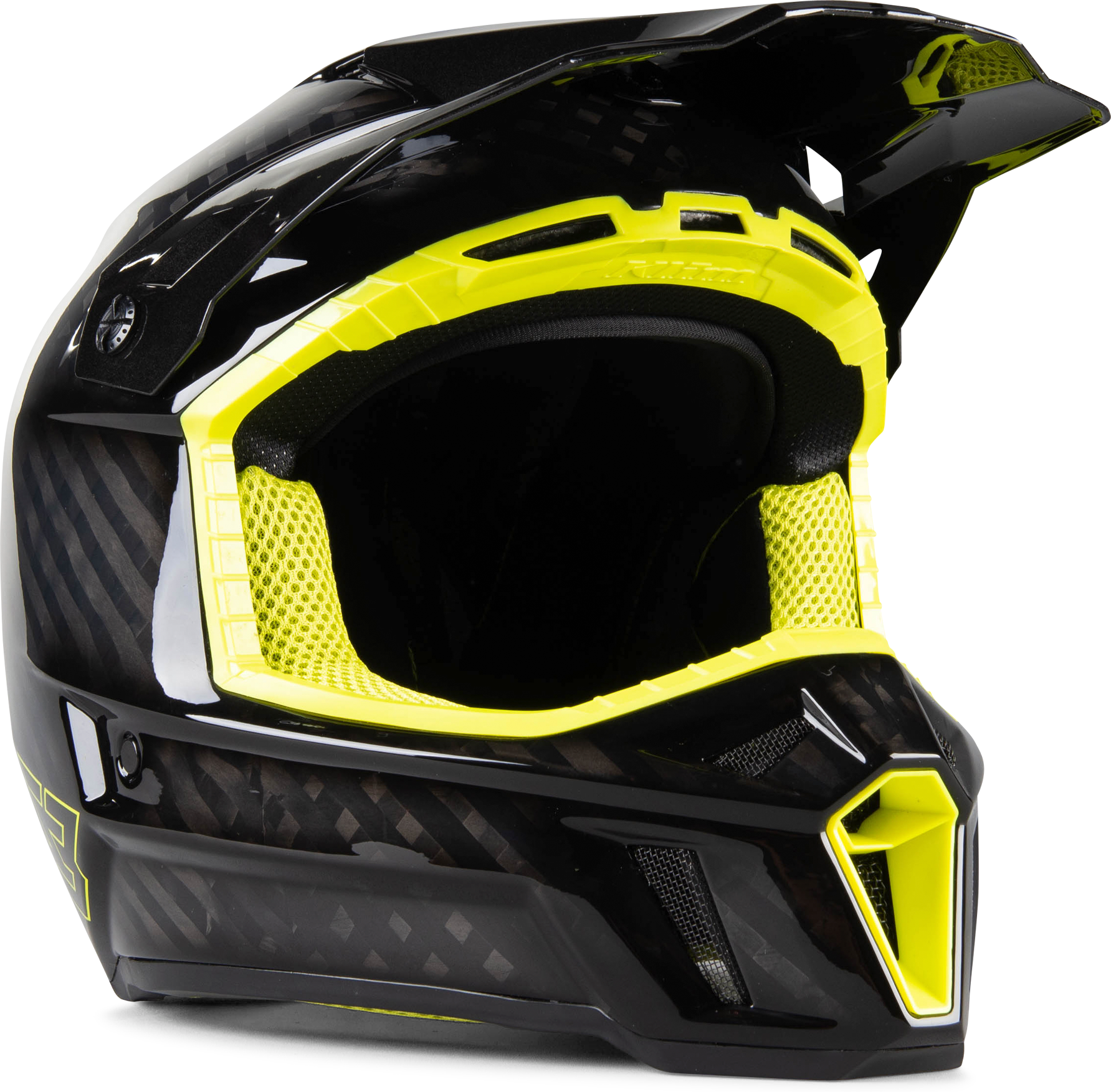 Klim F3 Carbon Skoterhjälm HiVis