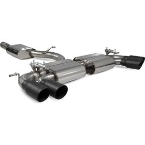 Scorpion Exhausts Scorpion Exhaust Cat-Back (Resonated) Quad Daytona BLK - Volkswagen Golf MK7 R 2014 - 2016