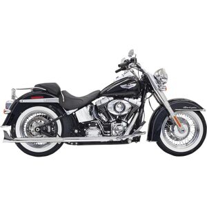 Bassani Fishtail True Dual Exhaust System - Harley Davidson FLSTSB 1584 2009-2011