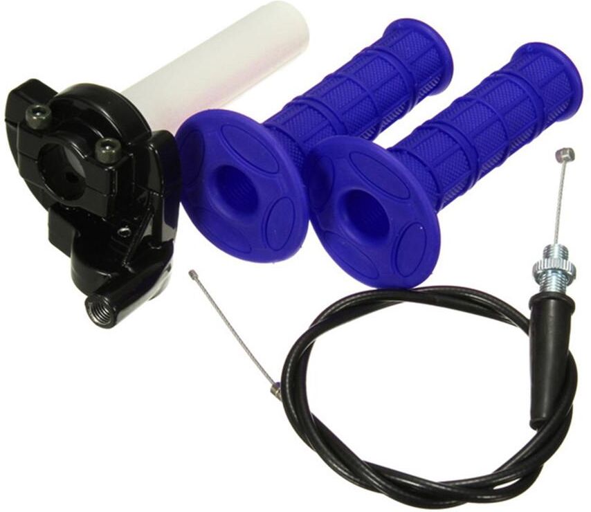 Tautoparts 7/8'' Throttle Hand Grips With Throttle Cable For Scooter 50-250cc ATV Pit Bike