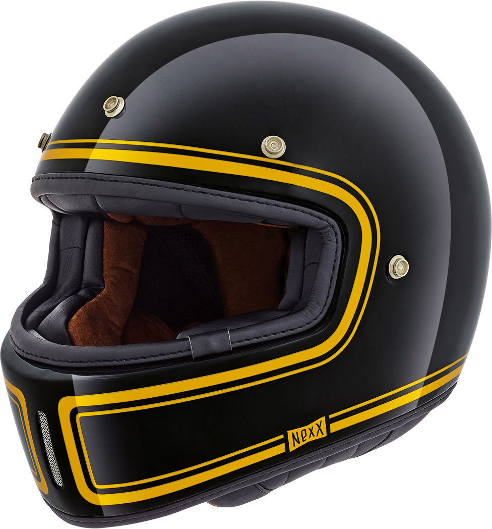 Photos - Motorcycle Helmet Nexx X.G100 Devon Helmet Unisex Black Yellow Size: M 01xgf0113599900m 