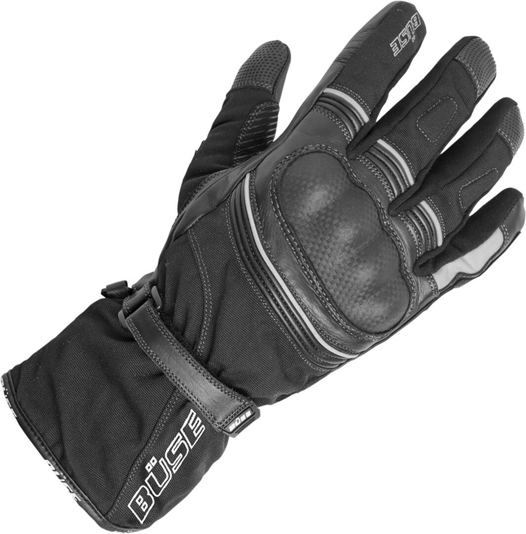 Photos - Motorcycle Gloves Buse Büse Toursport Gloves Unisex Black Grey Size: M L 30030708 