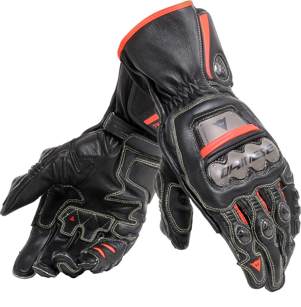 Photos - Motorcycle Gloves Dainese Full Metal 6 Gloves Unisex Black Red Size: L 1815895p75l 