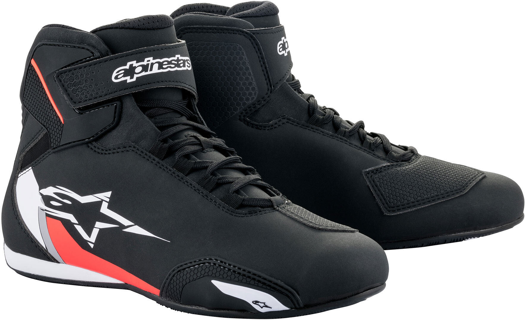 Photos - Motorcycle Boots Alpinestars Sektor Motorcycle Shoes Unisex Black White Red Size: 47 48 251 