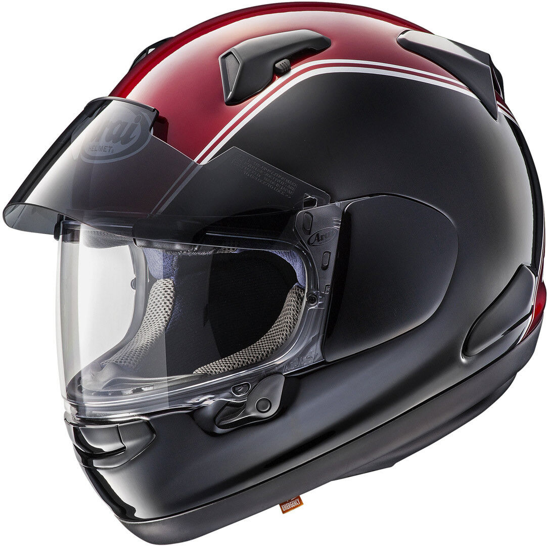 Photos - Motorcycle Helmet Arai Qv-Pro Honda Goldwing Helmet Unisex Black Red Size: Xs 8004713001 