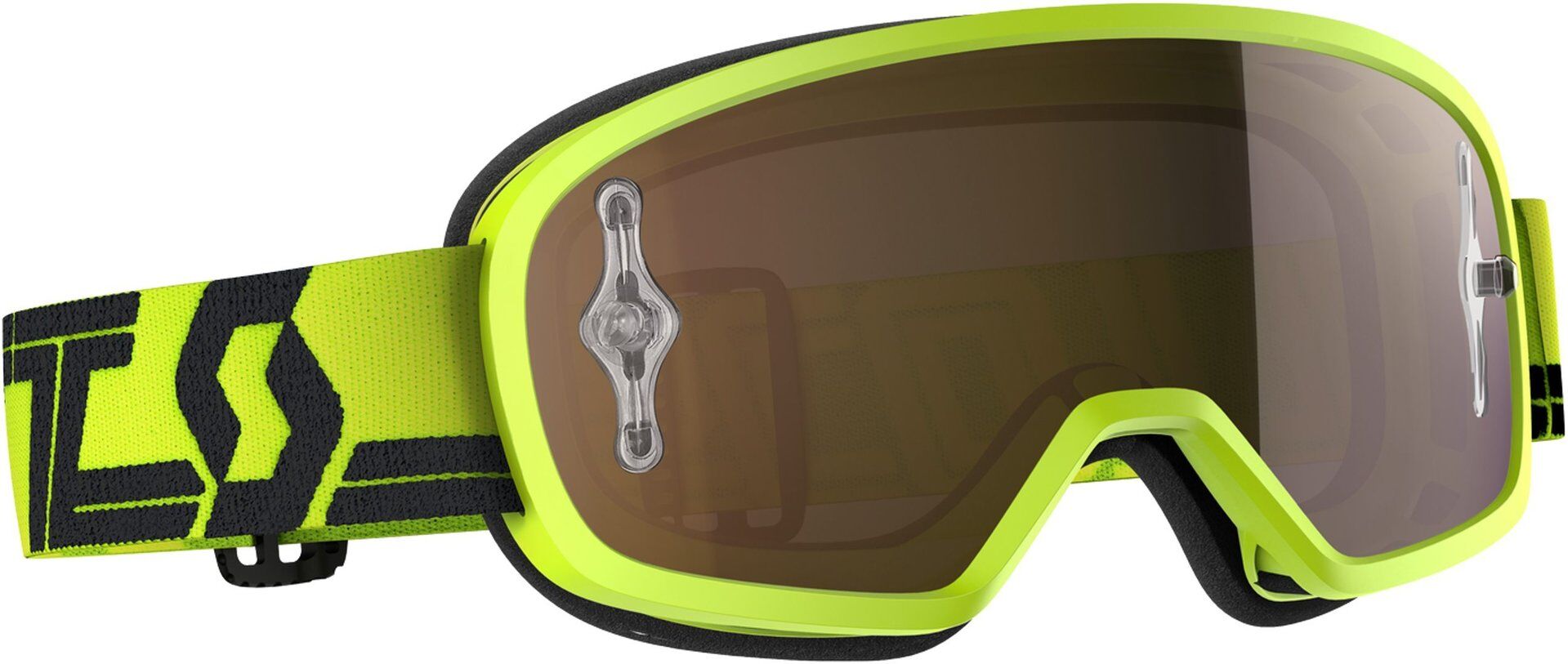 Photos - Motorcycle Goggles / Face Mask Scott Buzz Pro Kids Motocross Goggles Unisex Black Yellow Size: One Size 2 