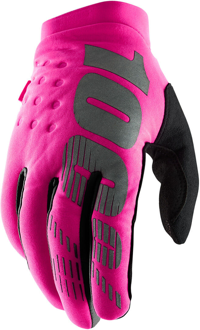 Photos - Motorcycle Gloves 100 Brisker Ladies Gloves Female Black Pink Size: L z557501626310