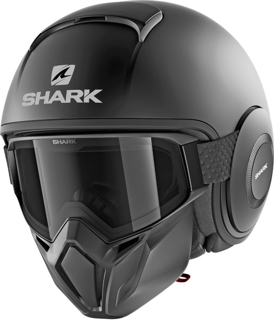 Photos - Motorcycle Helmet SHARK Street-Drak Blank Mat Jet Helmet Unisex Black Size: M he3306ekmam 