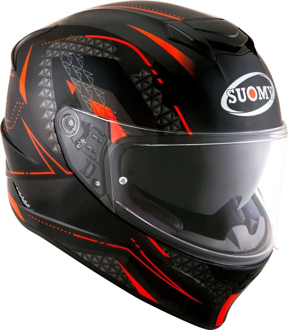 Photos - Motorcycle Helmet SUOMY Stellar Shade Helmet Unisex Black Red Size: L ksst0009.5 