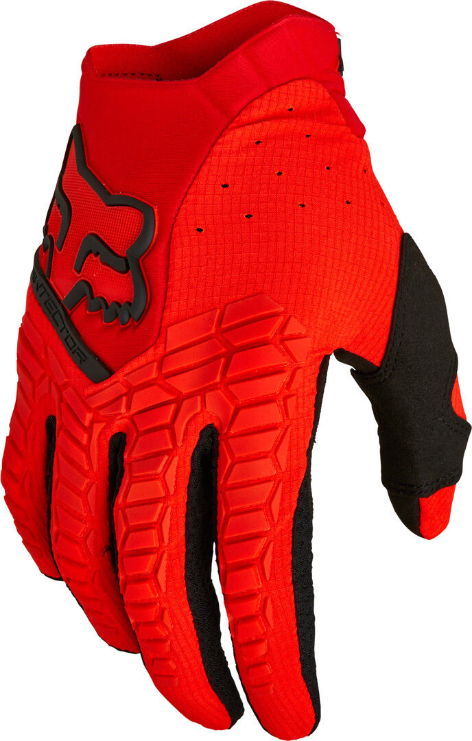 Photos - Motorcycle Gloves Fox Pawtector Motocross Gloves Unisex Black Red Size: 2xl 217371102x 