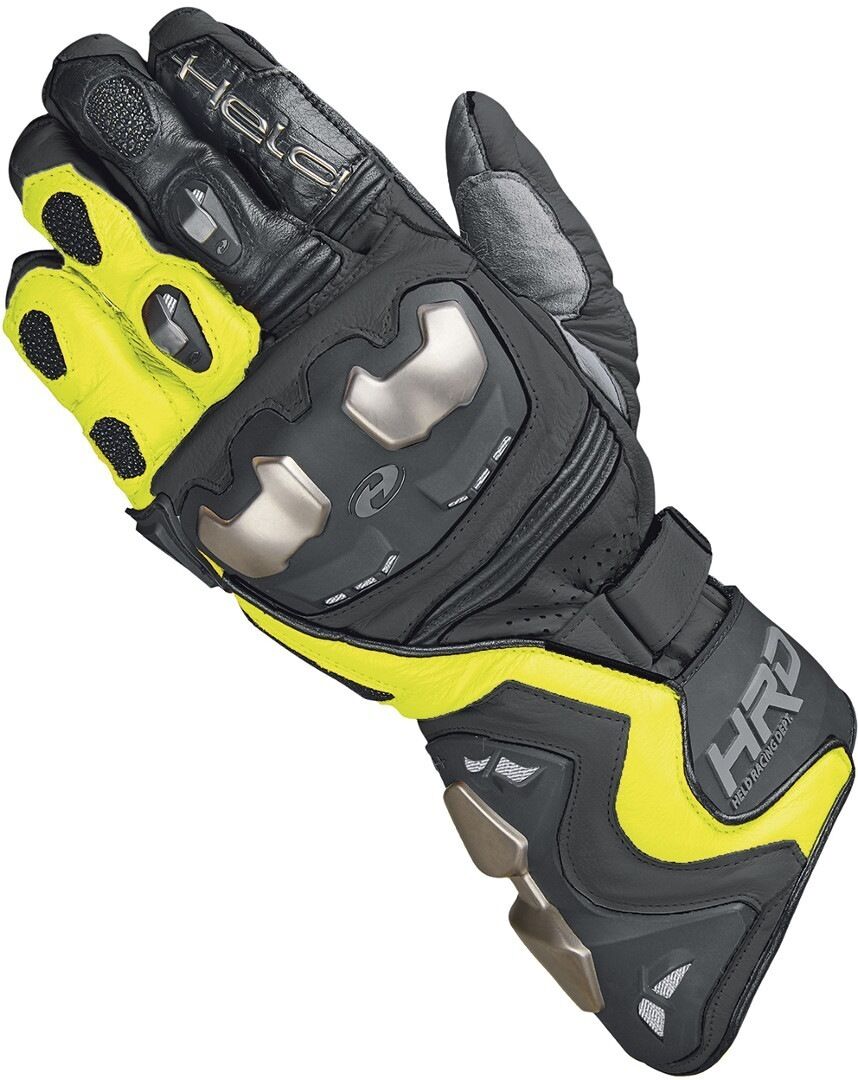 Photos - Motorcycle Gloves Held Titan Rr  Unisex Black Yellow Size: S M 02201000587 
