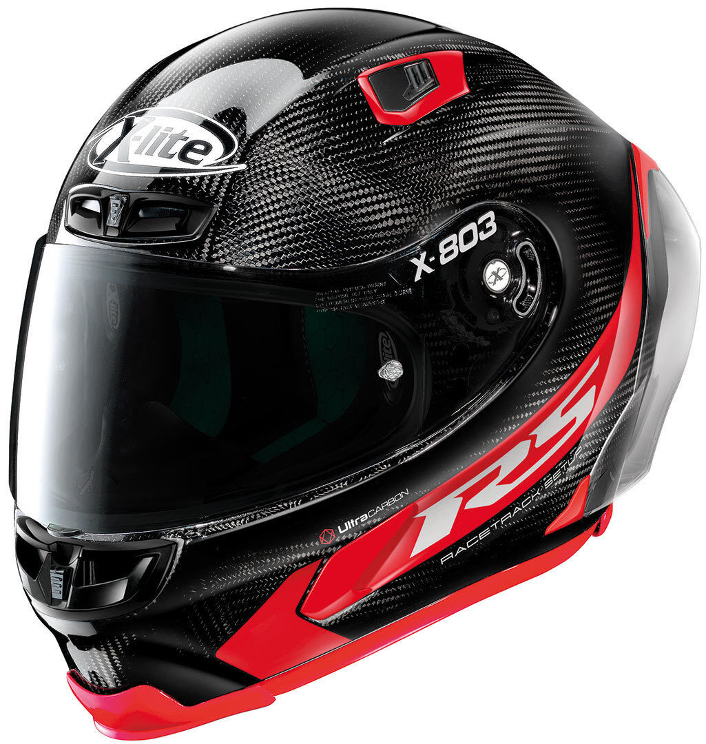 Photos - Motorcycle Helmet X-lite X-803 Rs Ultra Carbon Hot Lap Helmet Unisex Black Red Size: 2xl u8r 