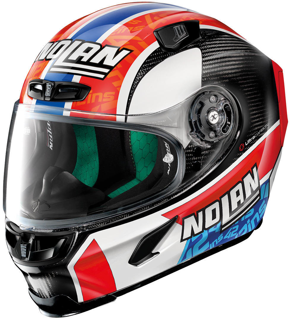 Photos - Motorcycle Helmet X-lite X-803 Ultra Carbon Rins Helmet Unisex Red Blue Size: L u83000606055 
