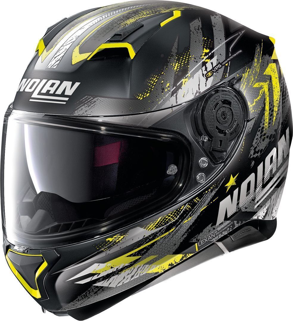 Photos - Motorcycle Helmet Nolan N87 Carnival N-Com Helmet Unisex Black Yellow Size: S n870004790855 