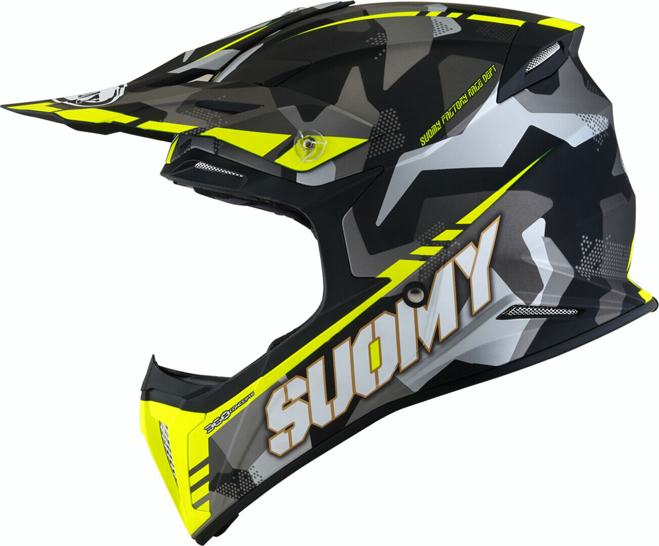 Photos - Motorcycle Helmet SUOMY X-Wing Camouflager Motocross Helmet Unisex Yellow Size: S ksxw0006.3 