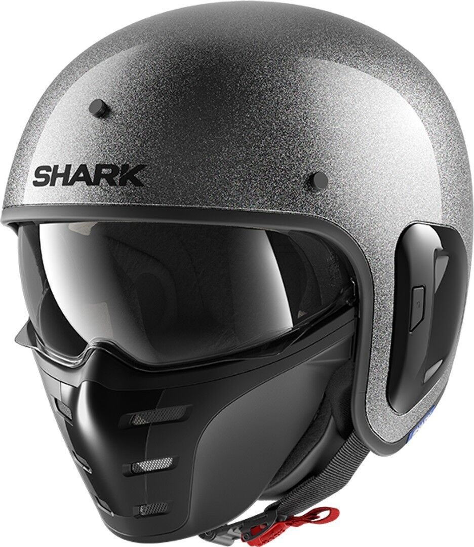 Photos - Motorcycle Helmet SHARK S-Drak 2 Glitter Jet Helmet Unisex Silver Size: M he2762essxm 