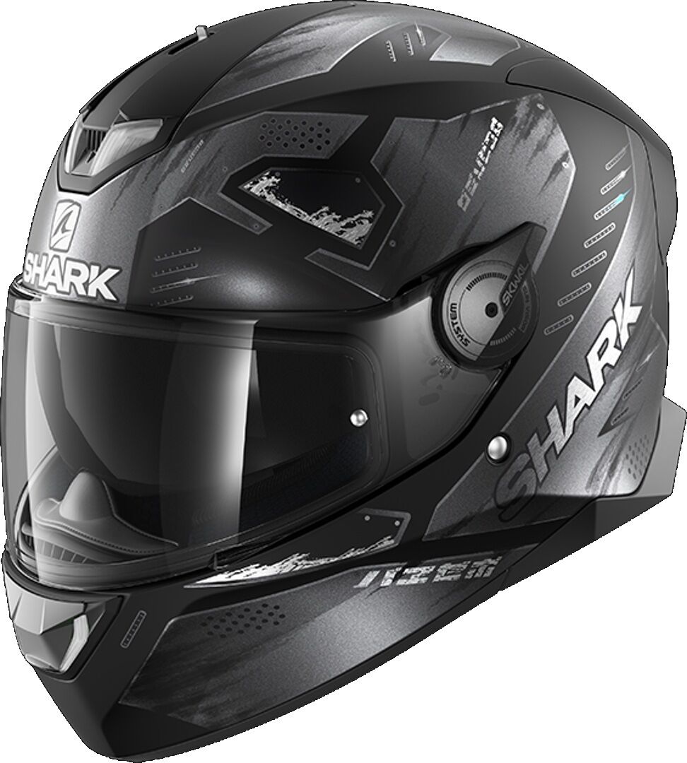 Photos - Motorcycle Helmet SHARK Skwal 2.2 Venger Helmet Unisex Black Grey Size: Xs he4961ekaaxs 