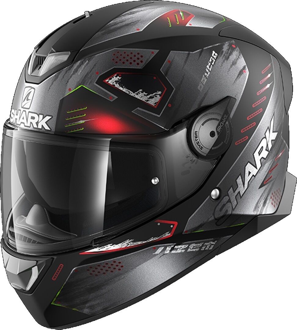 Photos - Motorcycle Helmet SHARK Skwal 2.2 Venger Helmet Unisex Black Red Size: Xs he4961ekarxs 