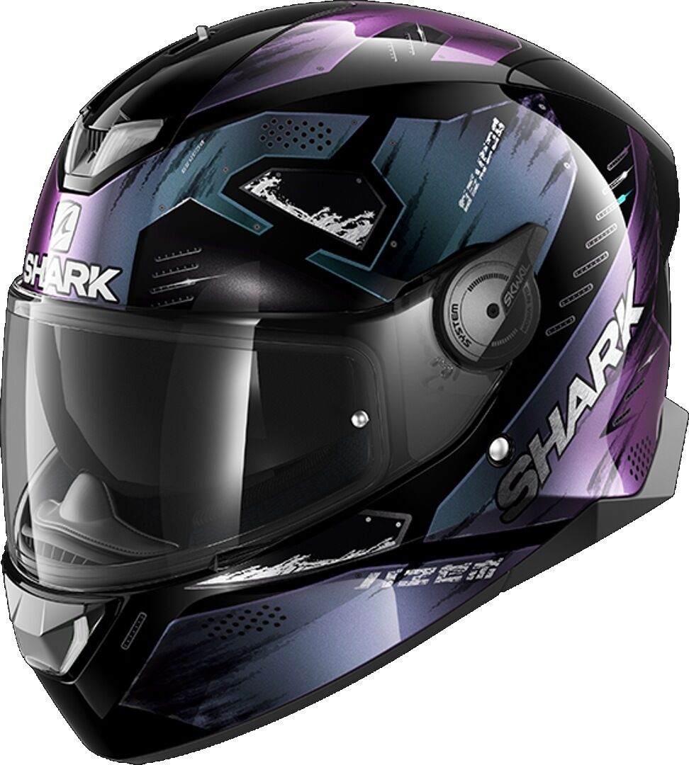 Photos - Motorcycle Helmet SHARK Skwal 2.2 Venger Helmet Unisex Black Purple Size: L he4960ekxkl 