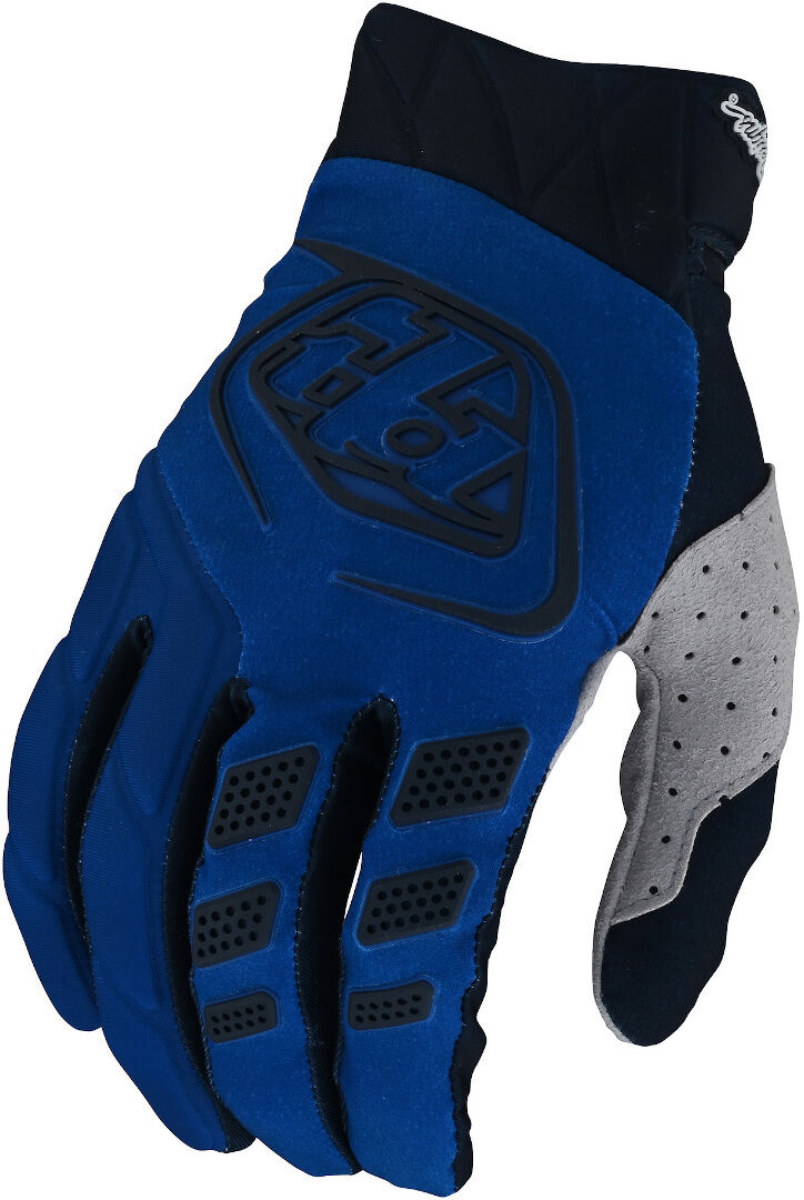 Photos - Motorcycle Gloves Lee Troy Lee Designs Revox Motocross Gloves Unisex Grey Blue Size: M 41178