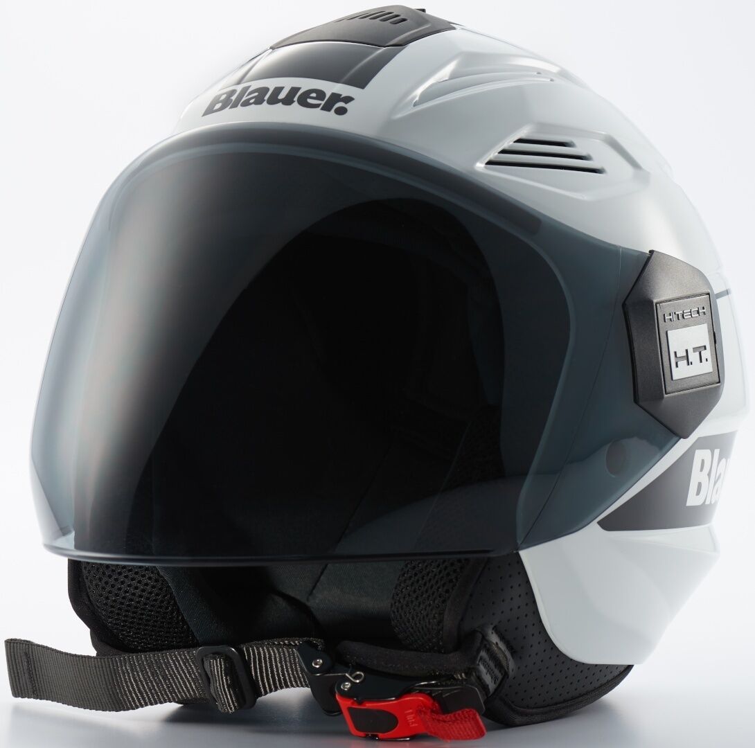 Photos - Motorcycle Helmet Blauer Brat Jet Helmet Unisex Black White Size: M 12cbkhu01035h00023h116m 