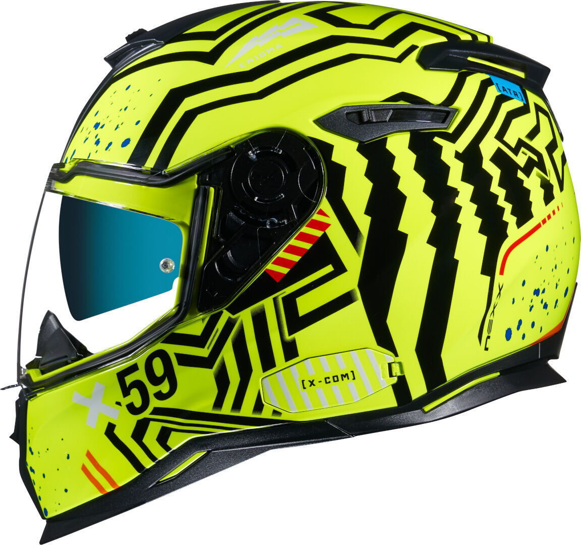 Photos - Motorcycle Helmet Nexx Urban Sx.100 Enigma Helmet Unisex Black Yellow Size: M 01sxf242589840 