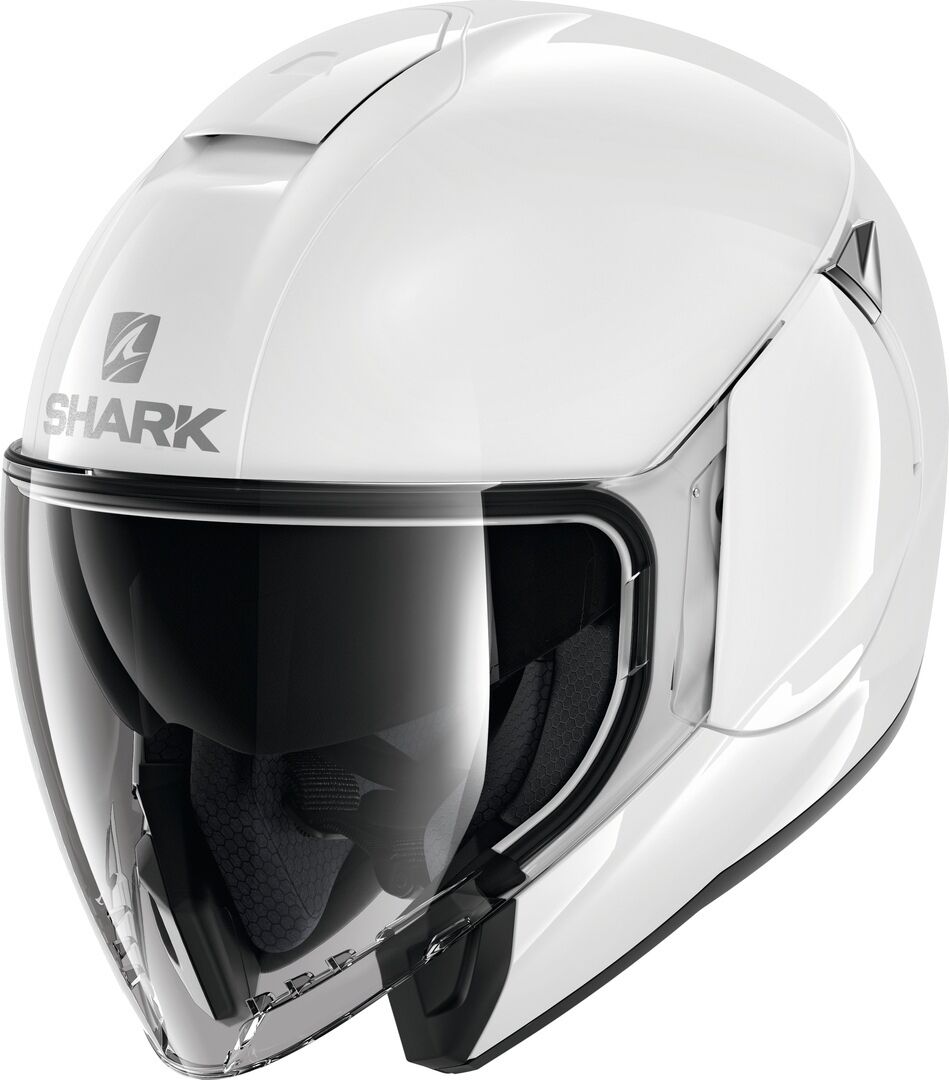 Photos - Motorcycle Helmet SHARK Citycruiser Blank Jethelm Unisex White Size: S he1920ewhus 