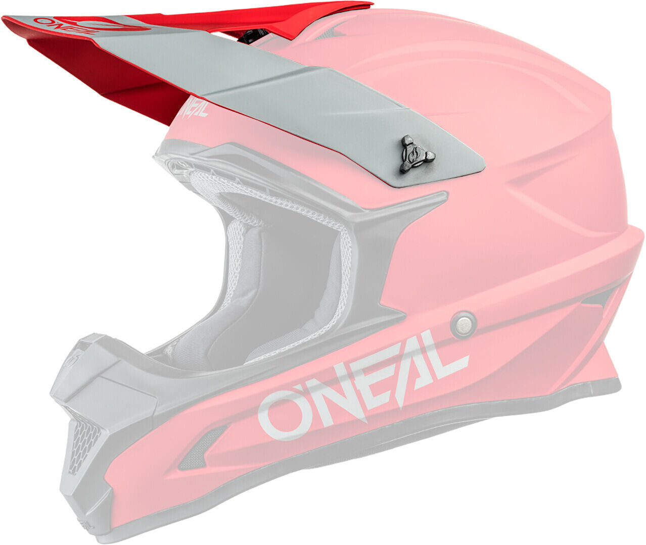 Photos - Other for Motorcycles ONeal 1series Solid Helmet Peak Unisex Red Size: One Size 0632130 