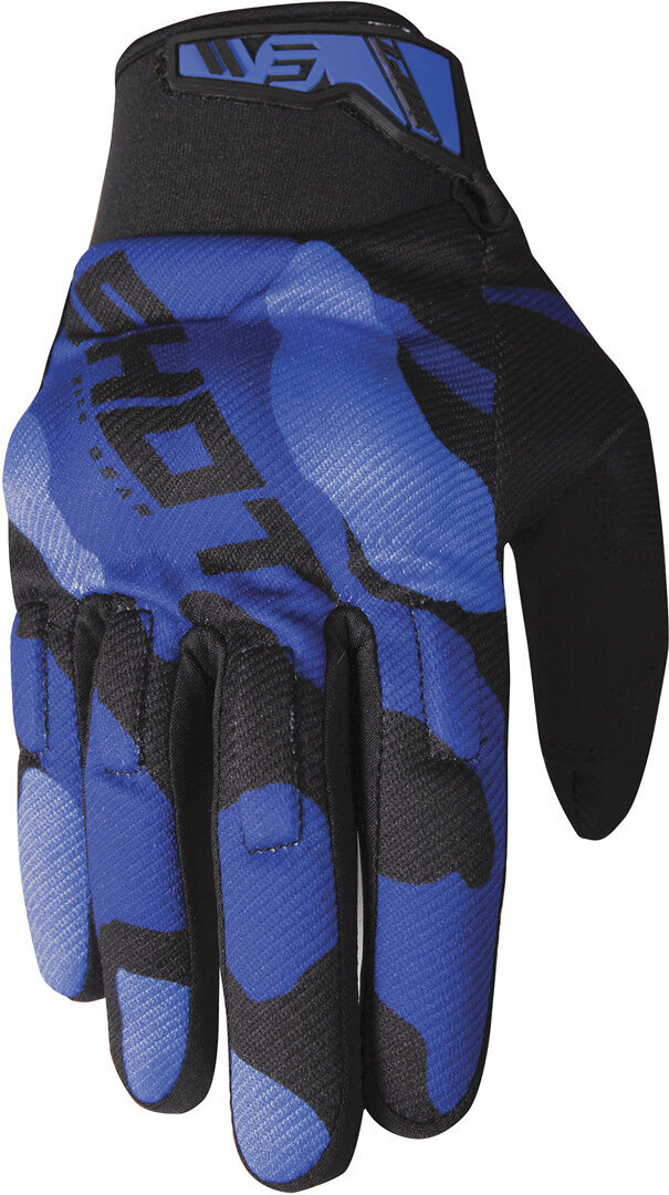 Photos - Motorcycle Gloves Shot Drift Camo Motocross Gloves Unisex Blue Size: L a0a13h1a0409