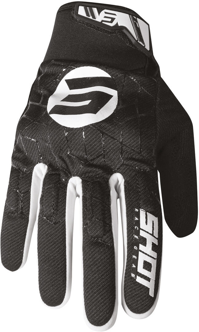 Photos - Motorcycle Gloves Shot Drift Spider Motocross Gloves Unisex Black White Size: M L a0a13h1b05