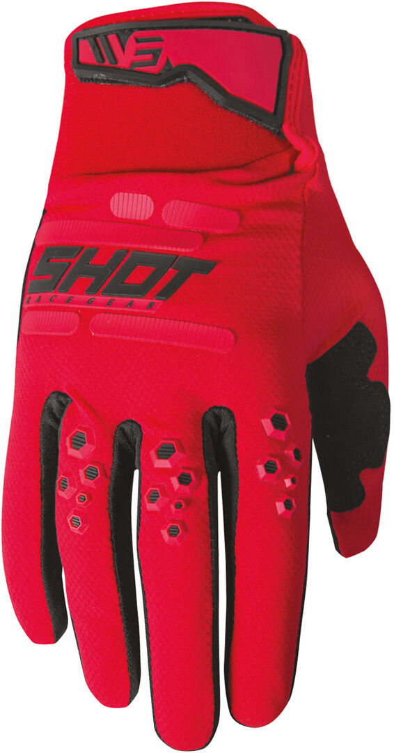 Photos - Motorcycle Gloves Shot Vision Motocross Gloves Unisex Red Size: 4xl a0a13i1a0113
