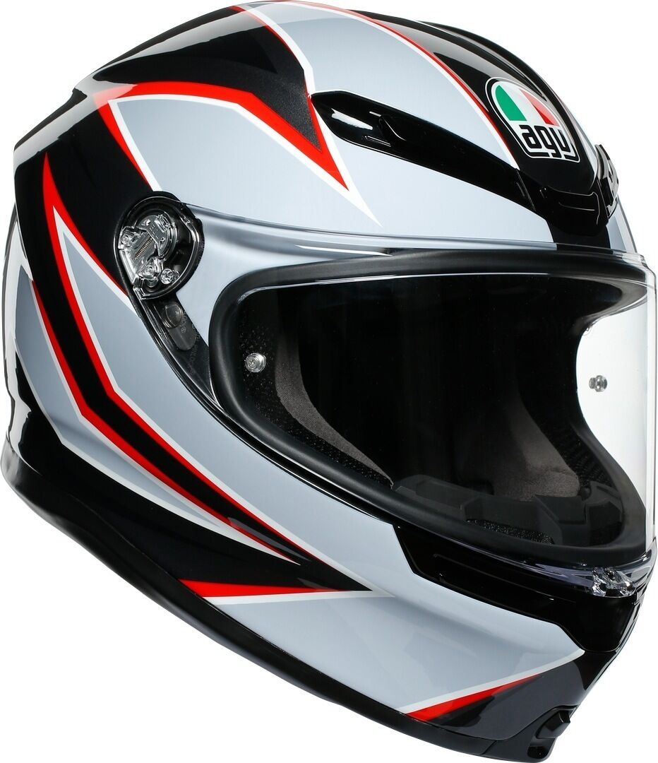 Photos - Motorcycle Helmet AGV K-6 Flash Helmet Unisex Black Grey Size: L 6301a2my010l 