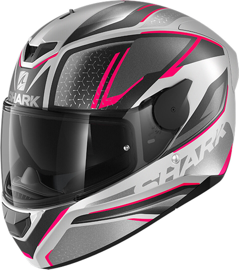 Photos - Motorcycle Helmet SHARK D-Skwal 2 Daven Helmet Unisex Grey Pink Size: S he4057eskvs 