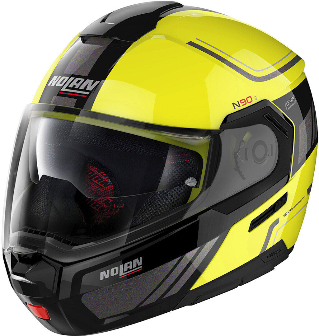 Photos - Motorcycle Helmet Nolan N90-3 Voyager N-Com Helmet Unisex Black Yellow Size: Xs n93000521018 