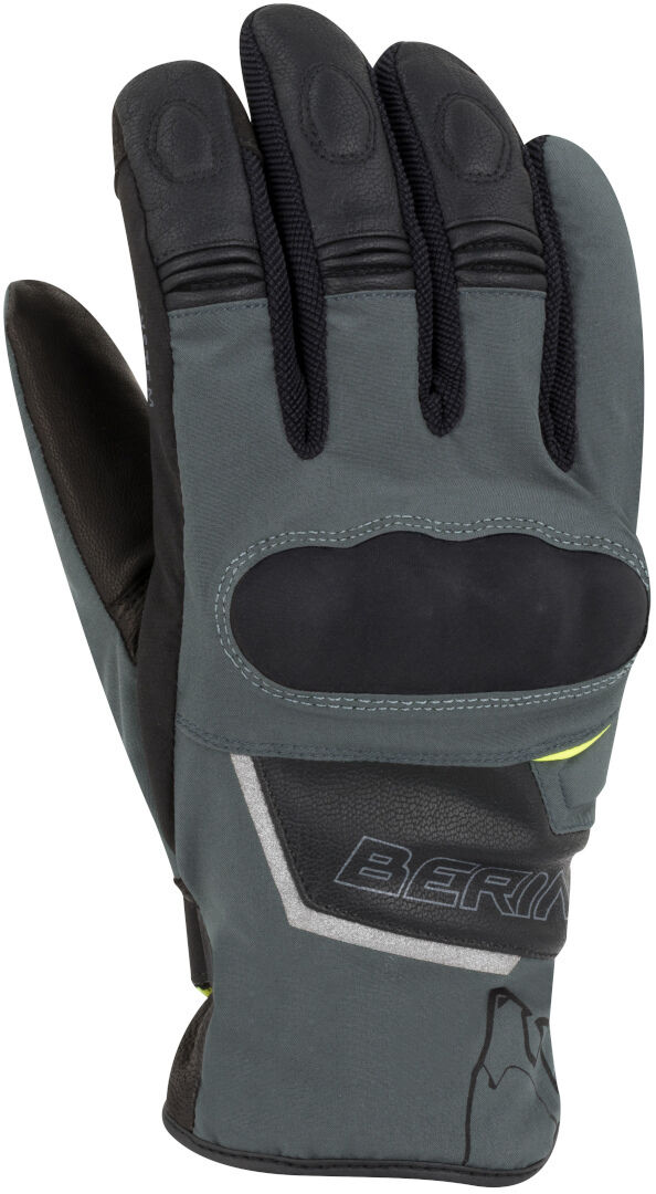 Photos - Motorcycle Gloves BERING Gourmy  Unisex Black Grey Size: S bgm1007t8 