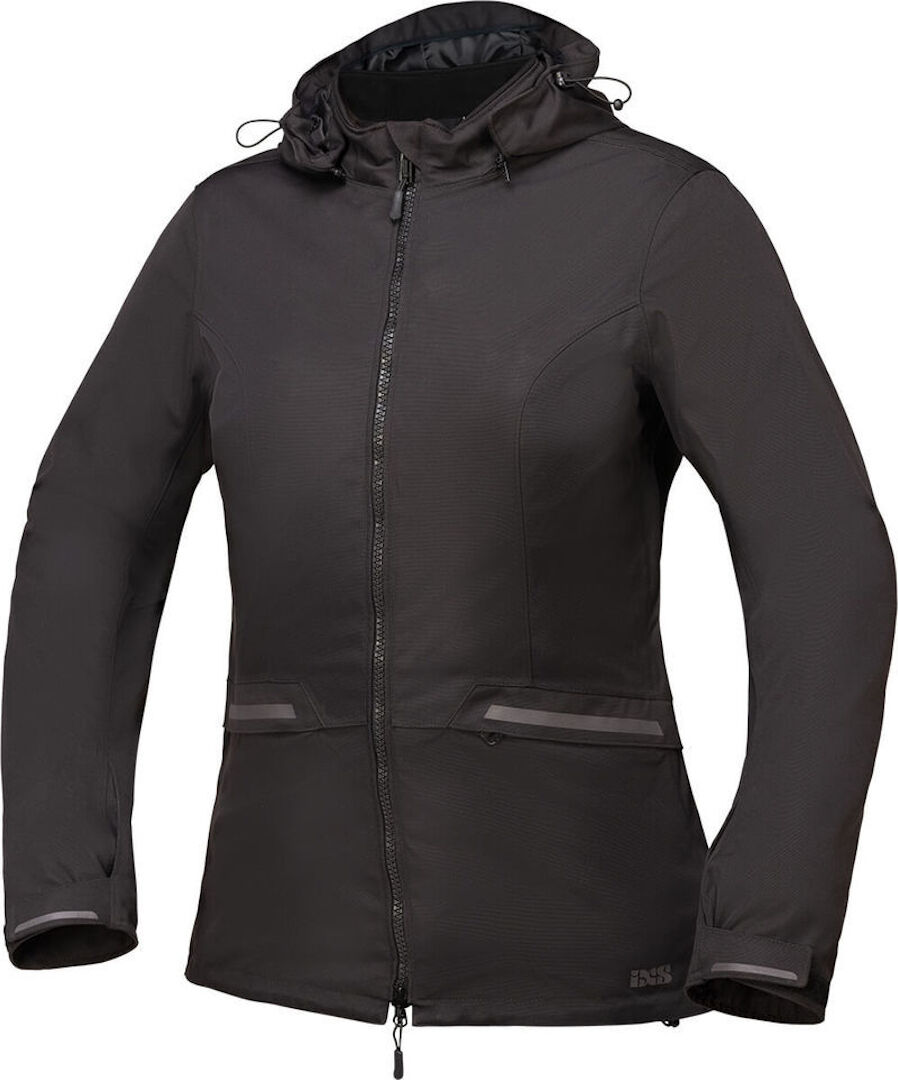 Photos - Motorcycle Clothing IXS Elora-St-Plus Ladies Motorcycle Textile Jacket Female Black Size: L x5 