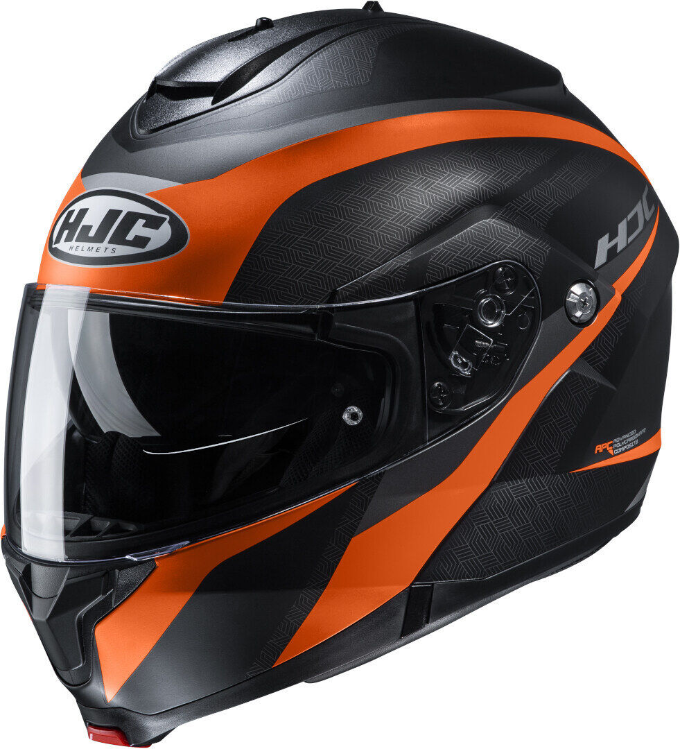 Photos - Motorcycle Helmet HJC C91 Taly Unisex Black Orange Size: Xl 10797710 