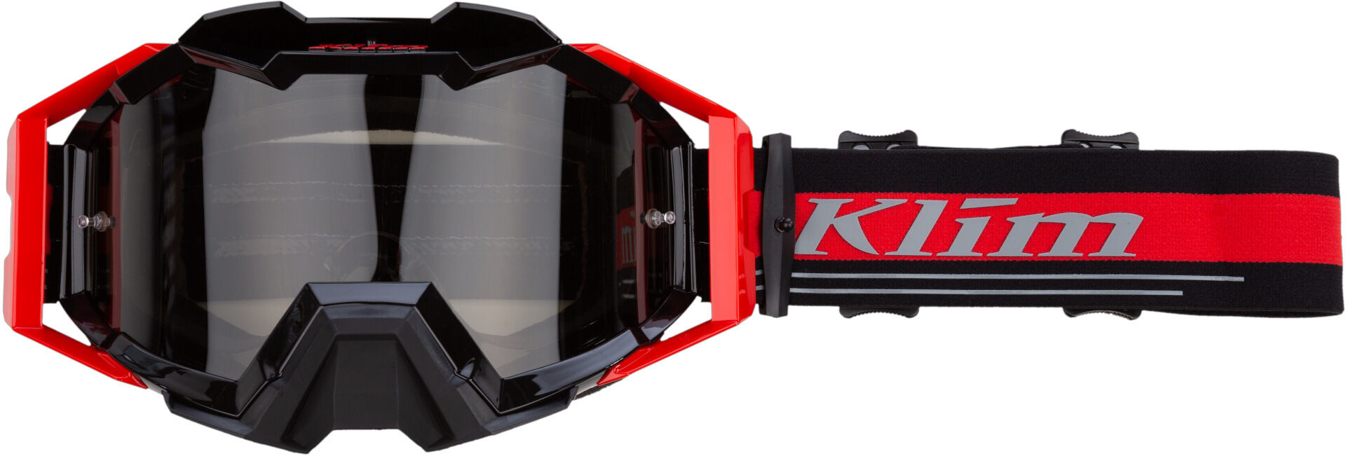 Photos - Motorcycle Goggles / Face Mask KLIM Viper Pro Ascent Motocross Goggles Unisex Black Red Size: One Size 37 